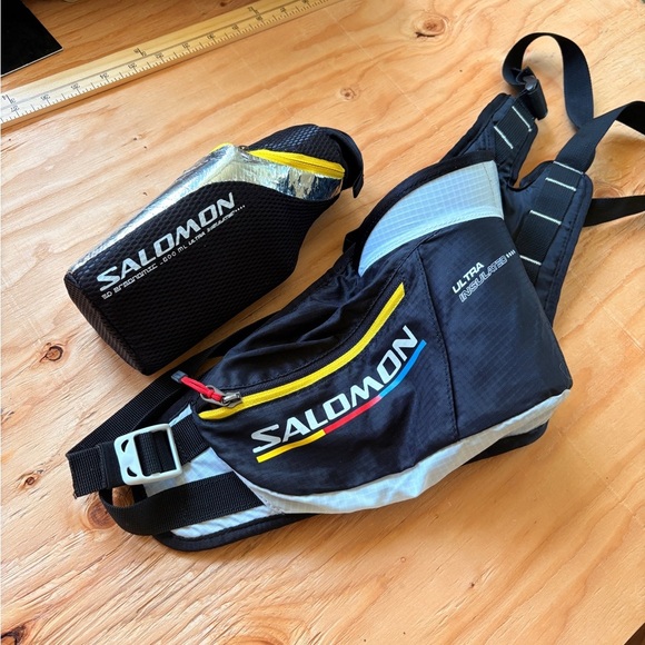 Salomon Ultra Insulated Belt Waist waterbottle pack pouch running hiking skiing - Picture 1 of 6